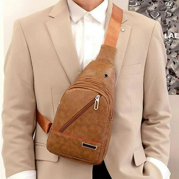 TACILIP Sac à Bandoulière pour Hommes Femmes Sac à Dos d'Épaule Sacs de Poitrine Sac Bandoulière Sac de Jour avec Trou pour Écouteurs pour Randonnée Camping Voyage en Plein Air, Sacs Bandoulière pour Hommes