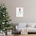 thumbnail image 2 of Coastal Christmas Seahorse Santa Holiday Graphic Art Gray Framed Art Print Wall Art, 2 of 7