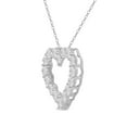 thumbnail image 2 of TimeLe$$ Classics 14K White Gold Lab Grown Diamond Heart Neckalce Pendant For Women - 2 Carat TW, 2 of 4
