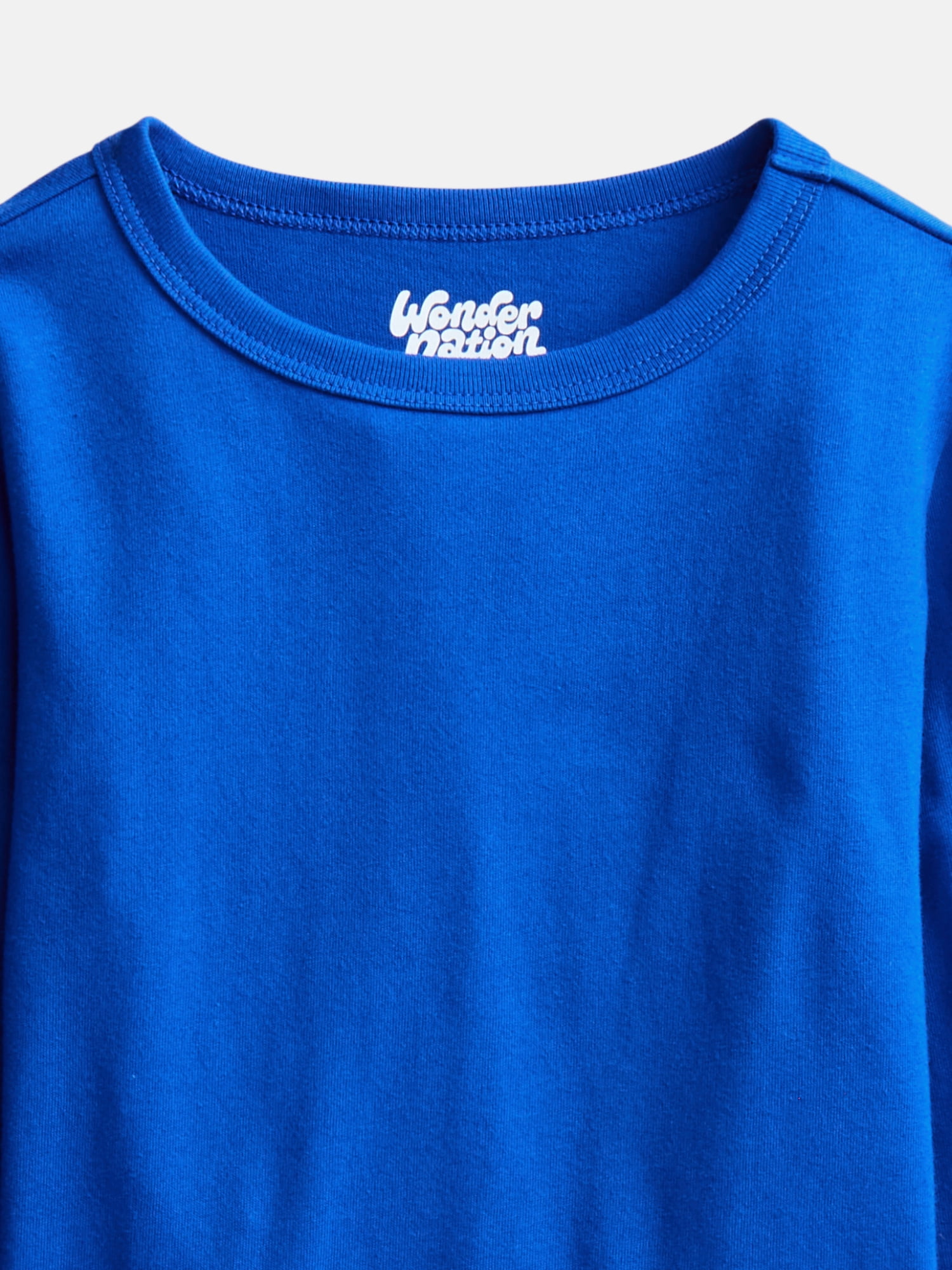 Wonder Nation Boys' Kid Tough Tee with Long Sleeves, Sizes XS-XXL & Husky