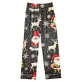 thumbnail image 2 of VBTAPA Womens Christmas Pajama Sets 2 Piece Pjs Sleepwear Soft Comfy Loungewear Cute Snowman Printed Long Sleeve Button Down Shirt Matching Pants Set Xmas Gift 2025 Gray XXL, 2 of 5