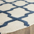 thumbnail image 3 of SAFAVIEH Cambridge Liam Geometric Wool Area Rug, Ivory/Navy, 6' x 6' Round, 3 of 6