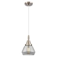 thumbnail image 2 of 447-1P-PN-G173 Innovations Lighting Fulton - 1 Light Cord Hung Mini Pendant-7 Inch Wide and 10.13 Inch Tall-Polished Nickel Finish-Light Smoke Glass, 2 of 7