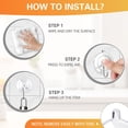 thumbnail image 4 of 12 Pack Heavy Duty Suction Cup Hooks,10LB Max Load Clear Adhesive Hooks for Bathroom Shower Tile Glass Window , No Drill Stainless Steel Hooks, Strong Vacuum Suction, Removable & Reusable, 4 of 7