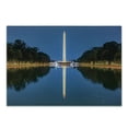 thumbnail image 1 of Obelisk Cutting Board, Photo of Washington Monument Reflection on Pool at Night Time Structure Print, Decorative Tempered Glass Cutting and Serving Board, in 3 Sizes, by Ambesonne, 1 of 2