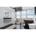 thumbnail image 5 of Amazon 30" Gray Wood Floating Vanity with Black Top and Chrome Trim, 5 of 10