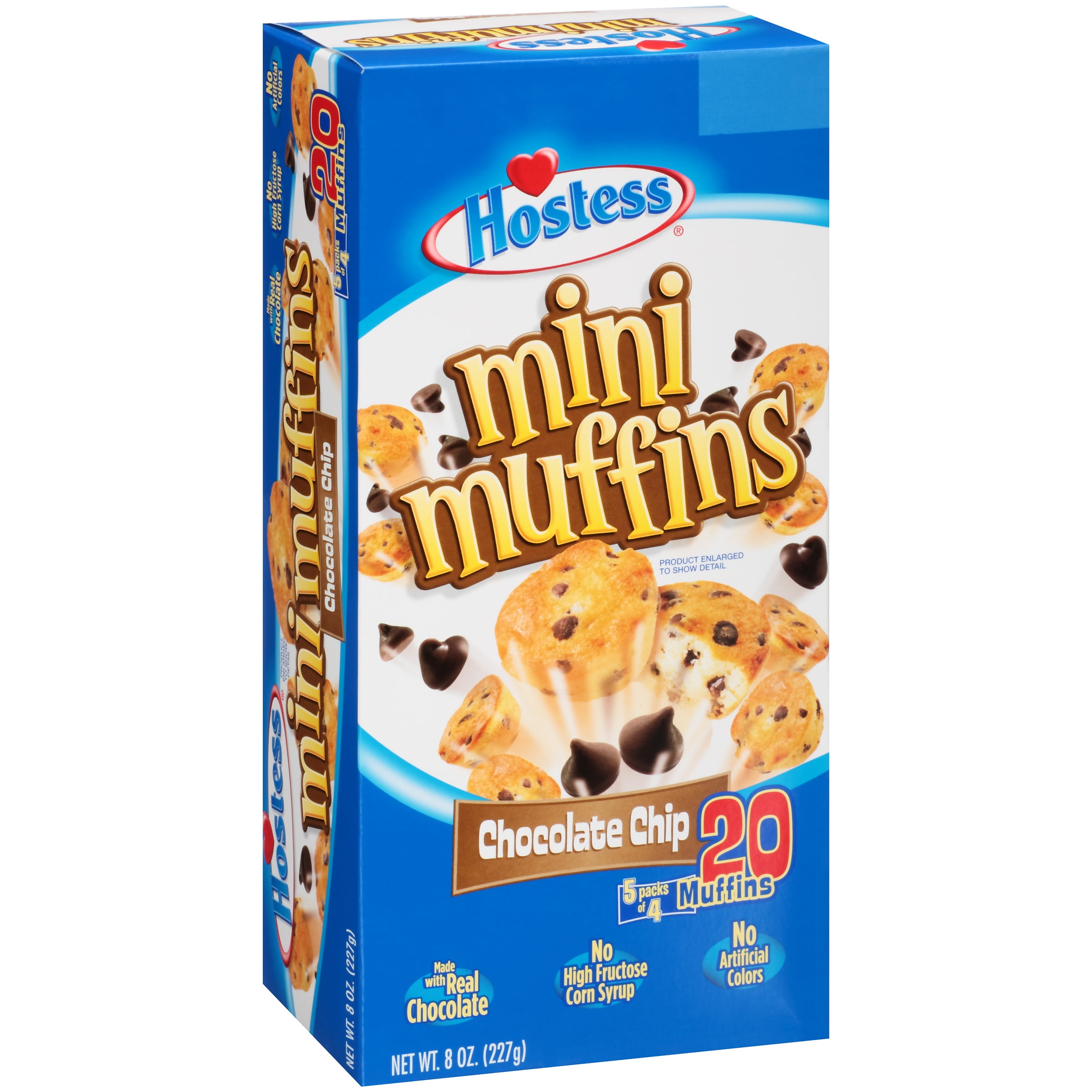 Hostess Chocolate Chip Mini Muffins, 4 pack, 8 oz by Hostess Brands, LLC,