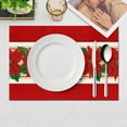 thumbnail image 2 of Christmas Placemats and Table Mats 4-Piece Set for Home Living Room Decoration with Holiday Designs for Festive Dining Experience, 2 of 8