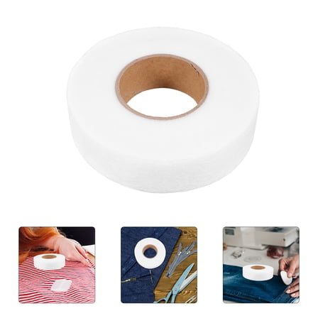 PBPBOX White Fusible Interlining Hem Tape for Quilting Easy Application DoubleSided Adhesive 0.5in x 10yd