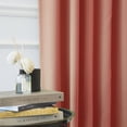 thumbnail image 2 of Quality Home Basic Thermal Blackout Curtains - Back Tab/Rod Pocket - Brick (Set of 2 Panels), 2 of 4