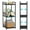 Black, variant on Vipeve 3-Tier Metal Shelving Unit, Expandable, Free-Standing, Narrow, Open Floor Shelves, Ideal for Bathroom, Kitchen, Laundry, Storage, Organization