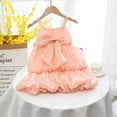 thumbnail image 2 of Fesfesfes Toddler Kids Baby Girls Fashion Cute Solid Color Breathable Bow Suspenders Princess Dress On Sale, 2 of 9