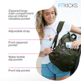 thumbnail image 4 of FITKICKS Hideaway Packable Zippered Backpack Sport Travel Backpack, Green (Unisex), 4 of 9