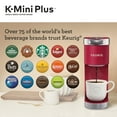 Keurig KMini Plus Single Serve KCup Pod Coffee Maker, Cardinal Red