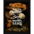 thumbnail image 2 of Art Licensing Studio 12x14 Black Modern Wood Framed Wall Art Titled - Never give up, 2 of 6