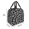 thumbnail image 3 of Easygdp Black Leopard Bolsa Térmica Premium - Tela Oxford Impermeable, Gran Capacidad, Bolsillo Frontal, Unisex para Trabajo, Escuela, Actividades al Aire Libre y Picnics, 3 of 8