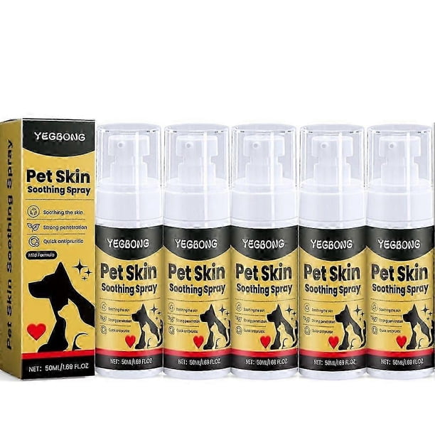 Pet Skin Spray Dog & Cat Skin Care Spray, Soothing Spray Cleansing & Softening Skin, Soothing Anti-Itch Spray Nourishing Spray