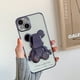 thumbnail image 1 of Funda de teléfono con oso para Apple, carcasa transparente a prueba de golpes para iphone 13 Pro Max, 12, 14 Pro Max, 11 Pro, XS, Max, XR, X, 7, 8 Plus, SE, 1 of 4