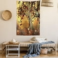 thumbnail image 2 of Tree Tapestry, Lonely Tree Themed Composition with Ornamentation in Earthy Color Tones, Wall Hanging for Bedroom Living Room Dorm Decor, 40W X 60L Inches, Rust Brown and Yellow, by Ambesonne, 2 of 5