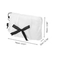 thumbnail image 2 of Unique Bargains 1 Pc Butterfly Pendant Lace Bow Makeup Bag White Polyester, 2 of 6
