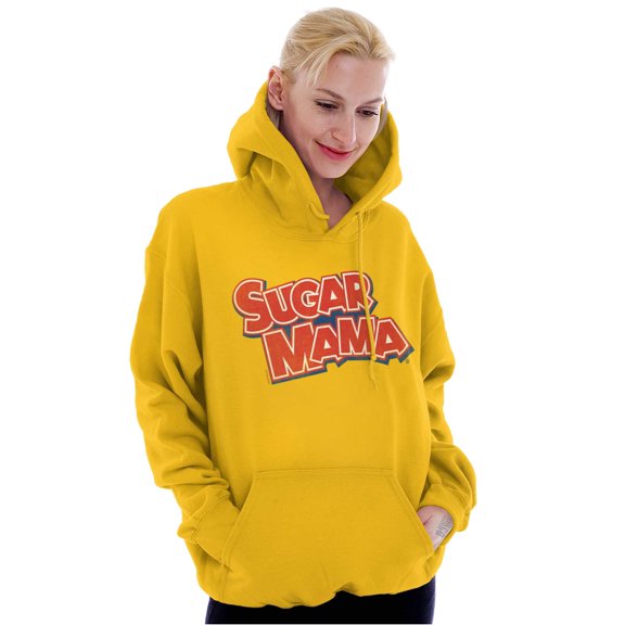 Sugar Mama Chocolate Candy Logo Hoodie Sweatshirt Women Brisco Brands S