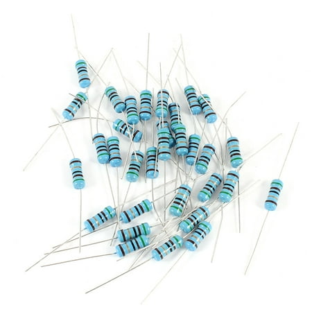 

Unique Bargains 30 x Axial Colored Ring Metal Film Resistor Resistance 51Ohm 1/2W +/-1%