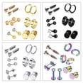thumbnail image 4 of 12Pcs/set Stainless Steel Ear Studs Unisex Screw Barbell Piercing Earrings Decor, 4 of 6