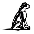 thumbnail image 1 of TOWED22 Winter Outdoor Metal Decoration Dog Silhouette Tree Insert Metal Sign Iron Craft,Black, 1 of 1