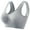 Gray, variant on Tnhcen Push Up Sports Bra Sport Bras for Women Supportive for Yoga Running Workout Exercise Womens Bralettes Underclothes for Girls Compression Underwear Women, Gray, 2XL