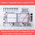 thumbnail image 3 of 4X Regla de ECG de 7 Pasos, Regla de ECG de 7 Pasos para Interpretación de ECG/EKG, Herramienta Rápida y Veloz de Análisis y Medición Cardíaca, 3 of 5