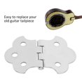 thumbnail image 3 of Khall Musical Instrument Tool,Metal Guitar Tailpiece Musical Instrument Accessory Silver for 3-String Cigar Box Guitars,Guitar Accessory, 3 of 8