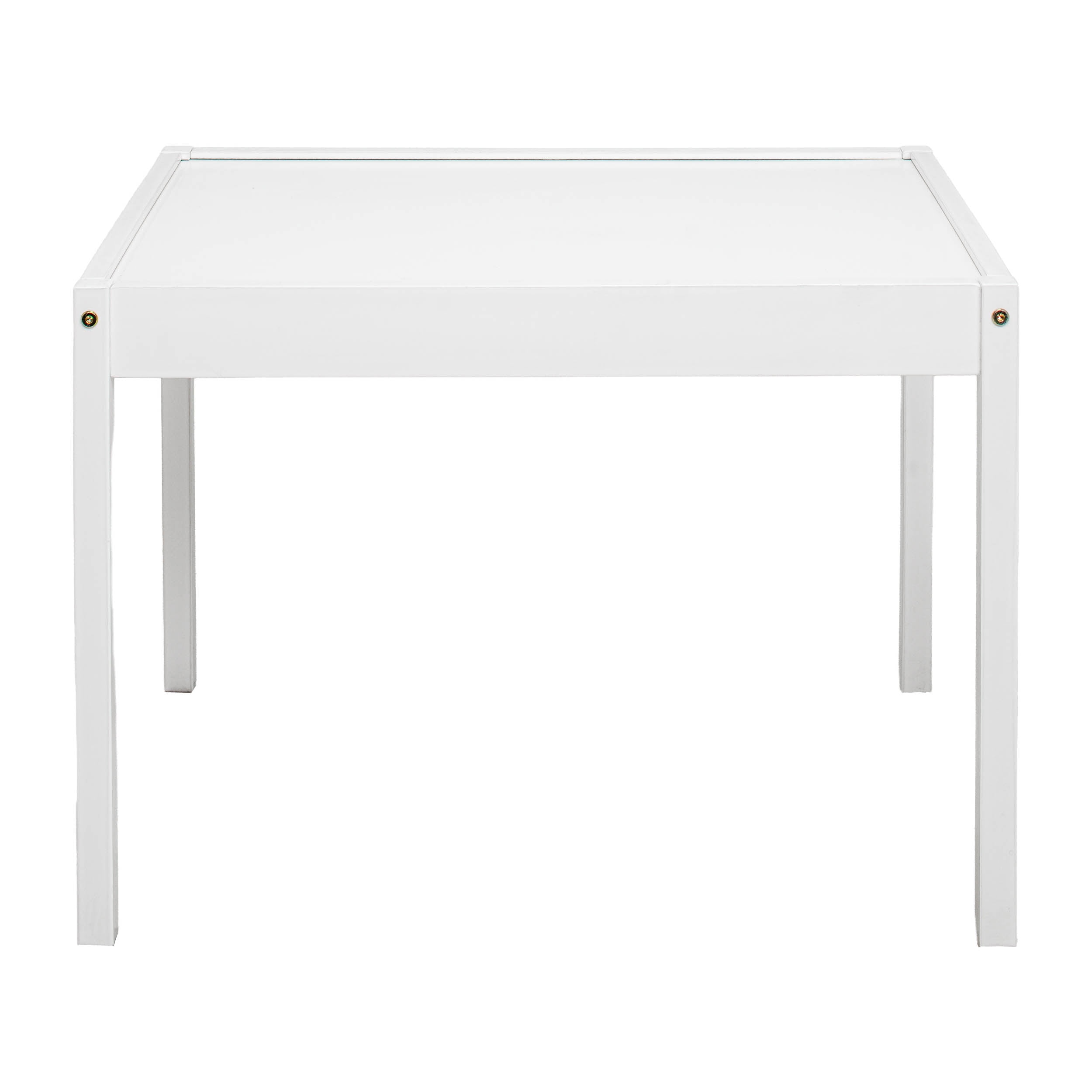 Mainstays Kids 3-Piece Table and Chair Set, White