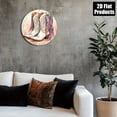 thumbnail image 6 of HELLOYOUNG Cowboy Boots Metal Wall Decor 8x8 Inch 2D Flat Western Sign, Rustic Home Bar Kitchen Office Wall Art, Western Theme Gift for American Country Decor, 6 of 10