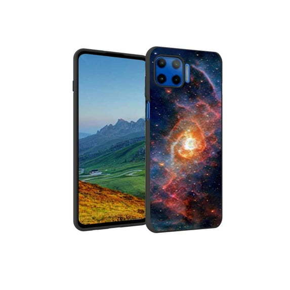 Compatible with Moto One 5G UW Phone Case, nebula-universe-220 Case Silicone Protective for Teen Girl Boy Case for Moto One 5G UW