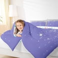 thumbnail image 4 of Feelyou Glitter Sequin Print Bedding Comforter Set for Female, Cartoon Dreamy Stars Print Twin Comforter Sets, Modern Fashion Reversible Bedding Set, Lightweight Room Decor, 2 Pieces, 4 of 8
