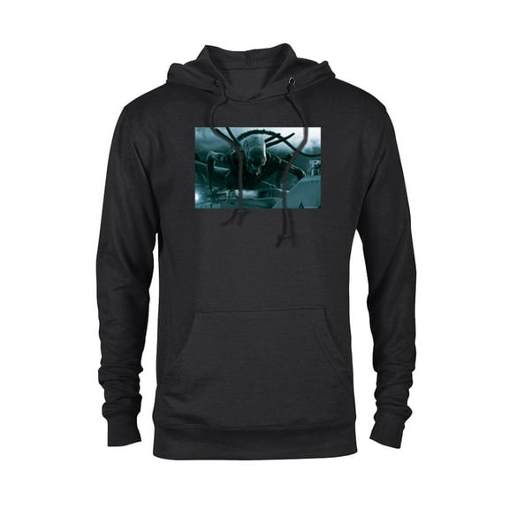 Alien 45th Anniversary Covenant Xenomorph Praetomorph Attack - Pullover Hoodie for Adults - Customized-Black