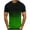 Green, variant on Wavsuf Mens T-Shirts Gradient Loose Crew Neck Short Sleeve Summer Green T-shirt Size XL