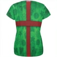 thumbnail image 2 of Green Christmas Present Costume All Over Womens T Shirt Multi SM, 2 of 2