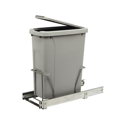 Real Solutions In Cabinet 20 Qt Single Pull Out Trash Can In