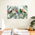 thumbnail image 3 of Elephant Stock Tropical Safari Parrots Wall Art - Horizontal Canvas Wall Art - Lobby Wall Decor - Animal Canvas - Green And Blue Decor - 12" x 8", 3 of 8