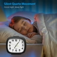 Alarm Clock, AMIR Silent Non Ticking Alarm Clock with Snooze & Night