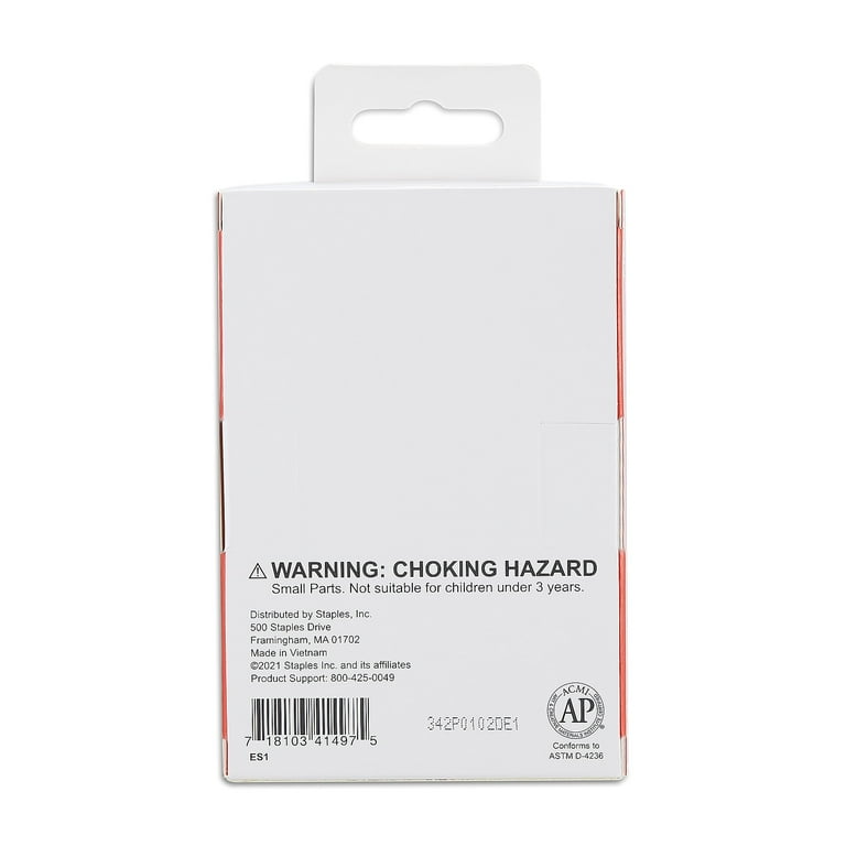 Staples Washable Glue Sticks Clear .26 oz. 18/Pack (10449