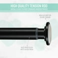 thumbnail image 2 of Home Details 24"-42" Adjustable Tension Curtain Rod in Matte Black, 2 of 6