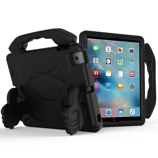 Funda EVA a prueba de golpes con soporte para el pulgar para iPad 4/3/2 (roja)