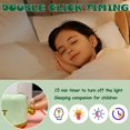 thumbnail image 4 of 1 luz de noche verde para niños, lámpara de noche de silicona, recargable por USB, ajuste de brillo con un clic y se puede programar, luz de noche para niños, cumpleaños y Navidad., 4 of 5