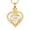 Gold-White, variant on Customized Heart Shaped Urn Necklaces for Ashes with Birthstone Heart Ashes Urn Pendant Waterproof Keepsake Cremation Jewelry with Gift Box