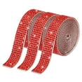thumbnail image 1 of Unique Bargains 3Roll 1 Yard 8mm Self Adhesive Crystal Rhinestone Ribbon for Crafts Project, Red, 1 of 5