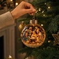 thumbnail image 7 of TACILIP Home Decor, 1PC Nativity Scene Christmas Ornament Clear Ball Holy Birth Of Hanging Ornament Religious Christmas Tree Decor Acrylic Manger Scene Bauble With Warm Light, Womens Gifts, 7 of 7