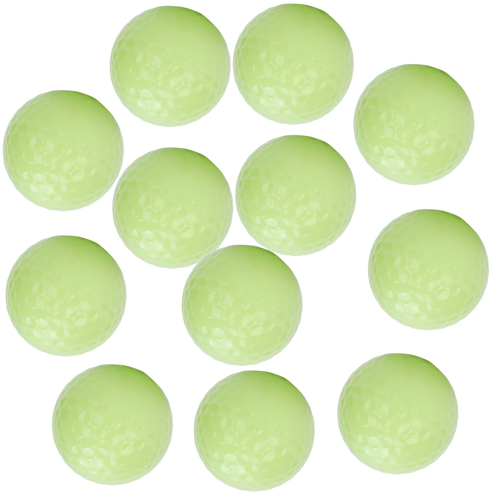12Pcs Glow Golf Balls Luminous Night in The Dark for Sports