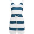 thumbnail image 2 of SAYOO vestidos para mujer sin mangas verano 2022 estampado a rayas vestidos casuales para mujer con bolsillo cuello en V cintura chaleco suelto SAYOO  Casual, 2 of 5